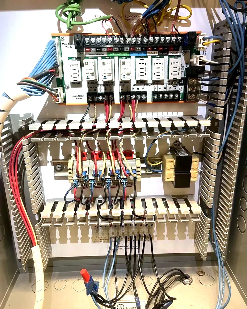 Control terminals wired and labelled - KRW Electric, South Florida